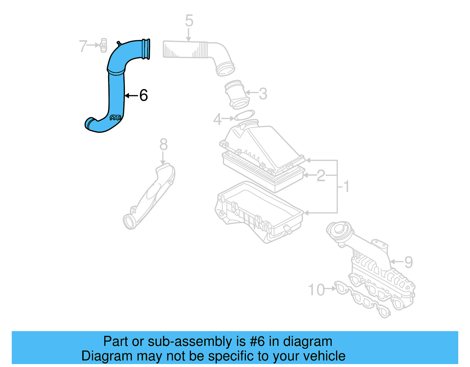 Intake Hose 1J0-129-654-T - View 15