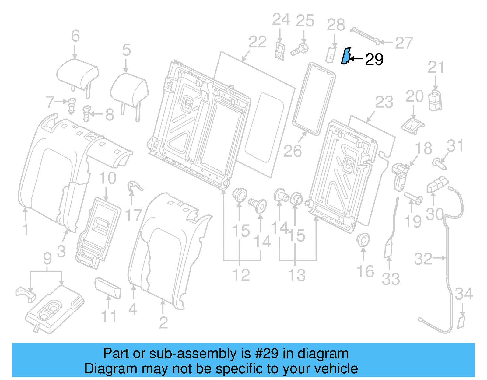 Frame Trim Button 5G0-886-331-C-4PK - View 18