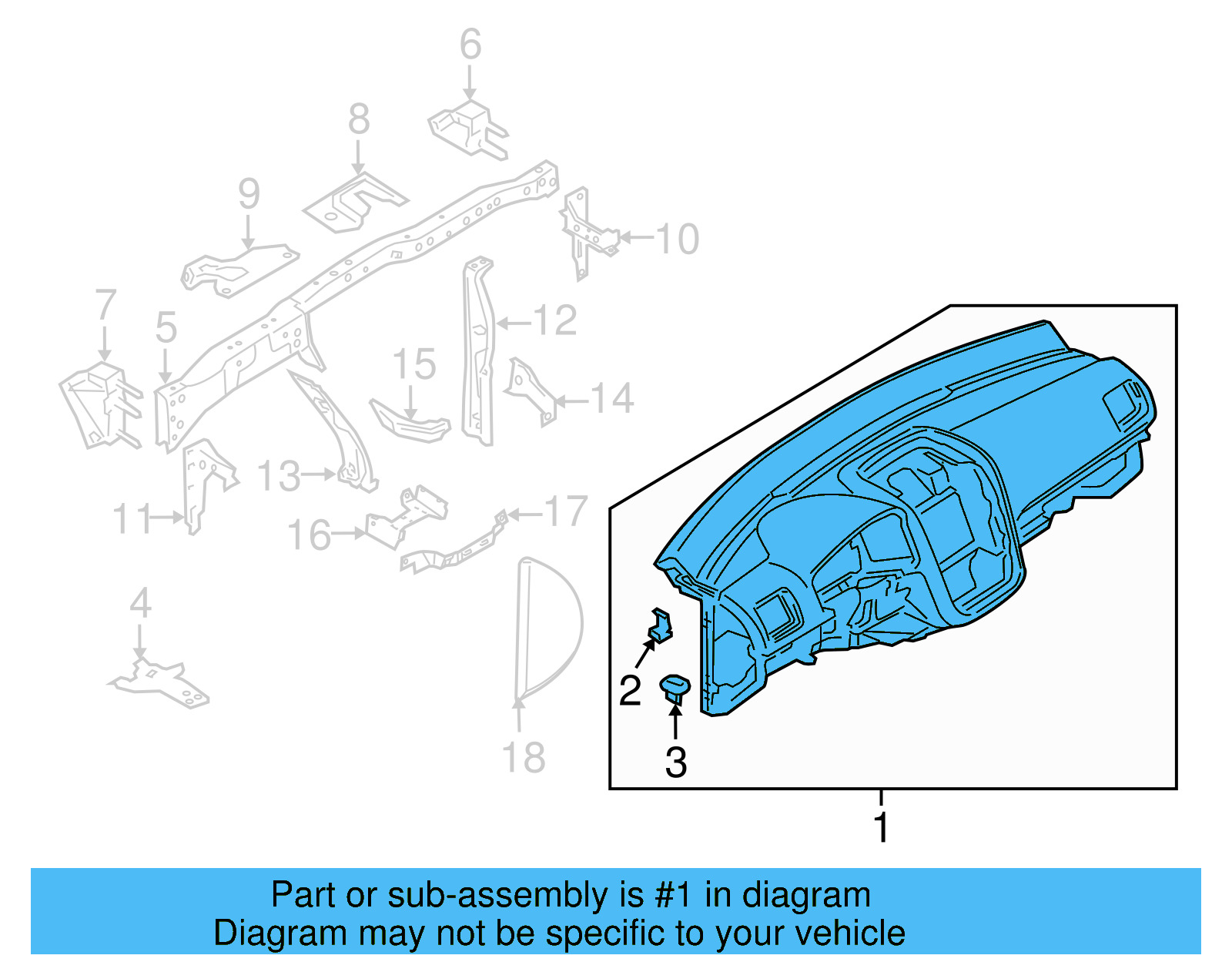 Instrument Panel 1K1-857-001-F-81X - View 13