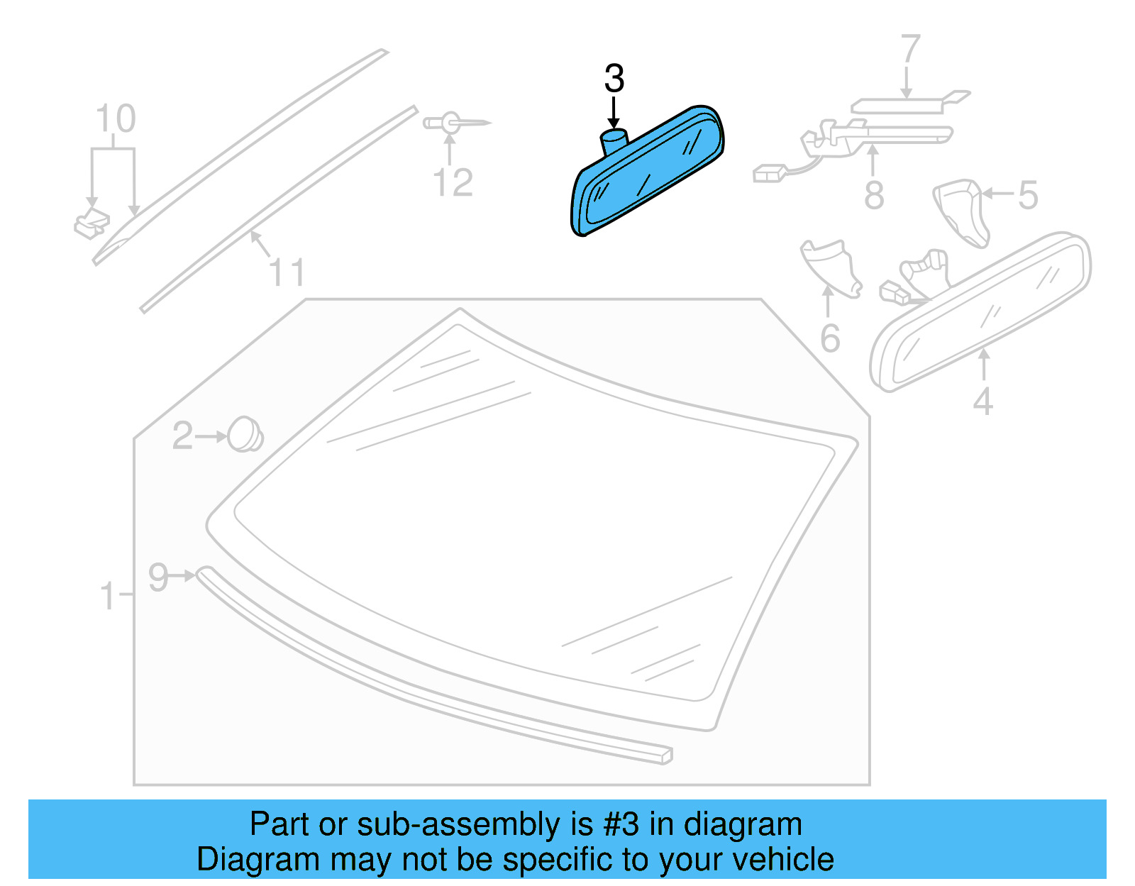 Mirror Inside 3C0-857-511-J-9B9 - View 18