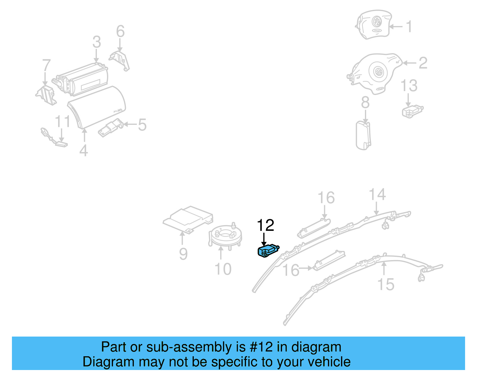 Impact Sensor 6Q0-909-606-K-001 - View 11