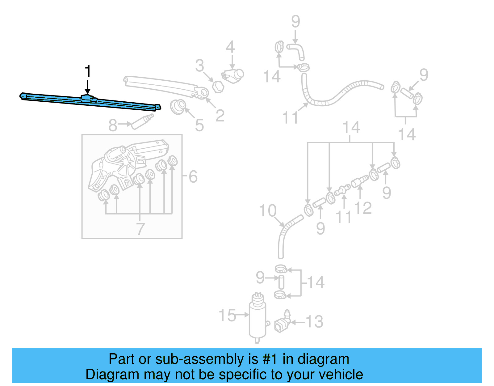 Wiper Blade 5K6-955-427-D - View 4