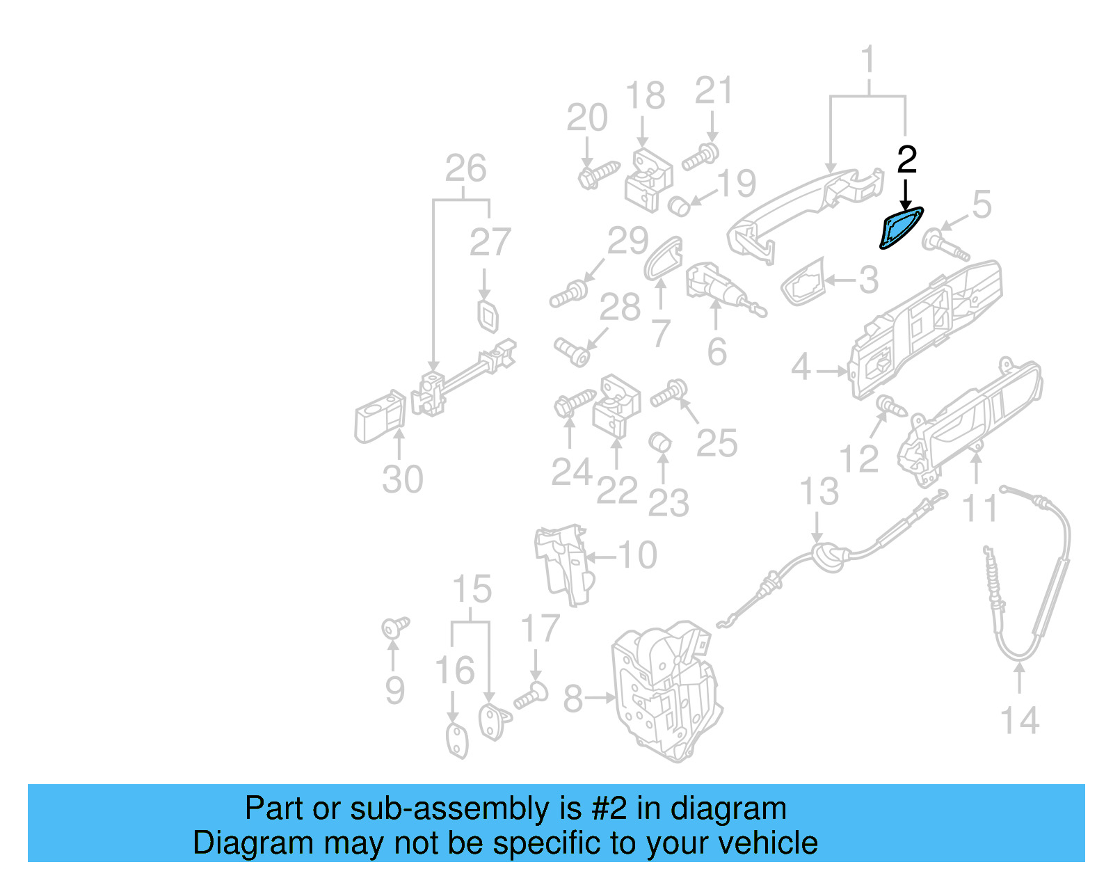 Handle, Outside Packing 1K8-837-210-C-9B9 - View 12