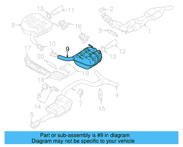 Muffler & Pipe Clamp 1K0-253-141-J - View 13