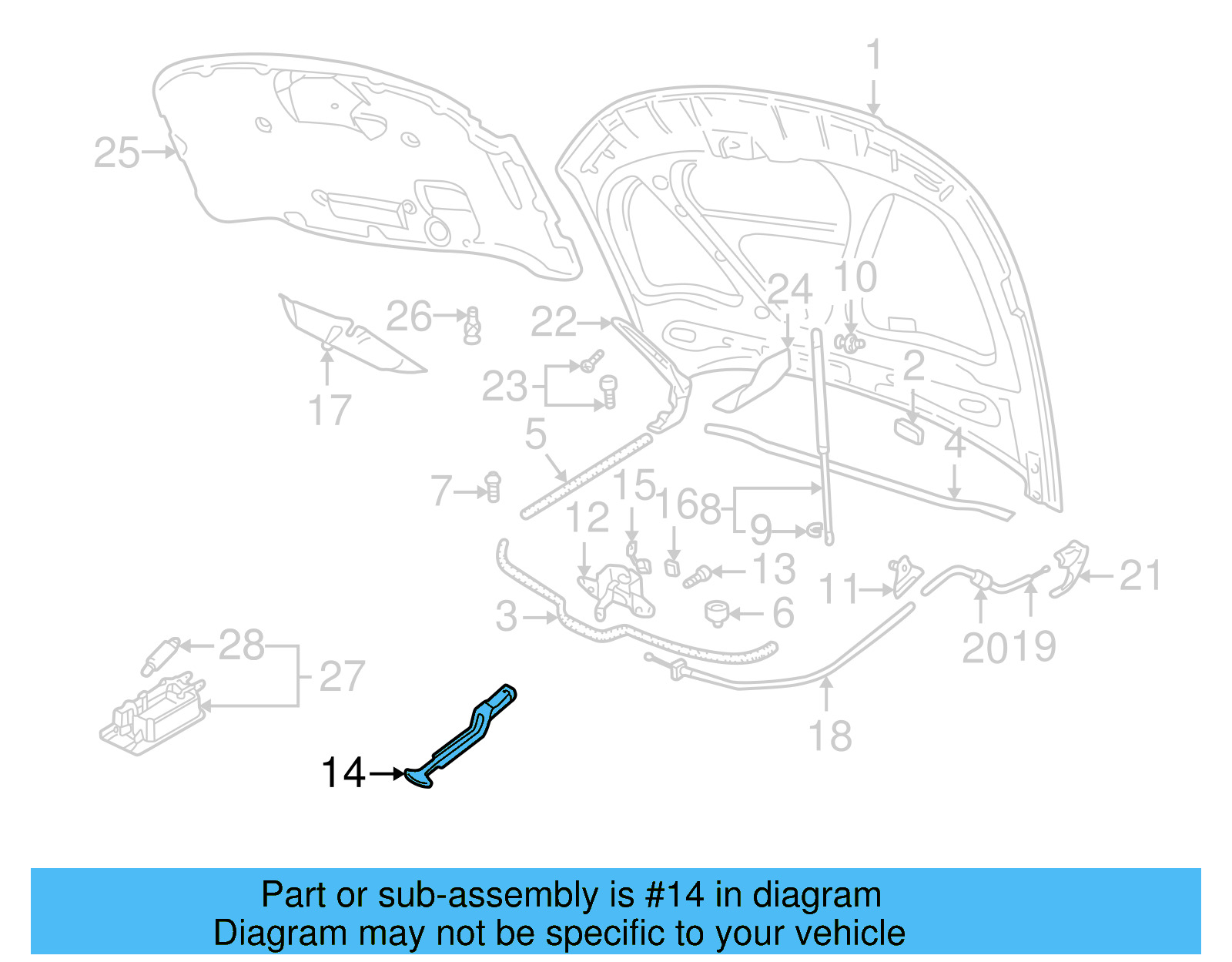 Release Lever 3B0-823-593-D-01C - View 7