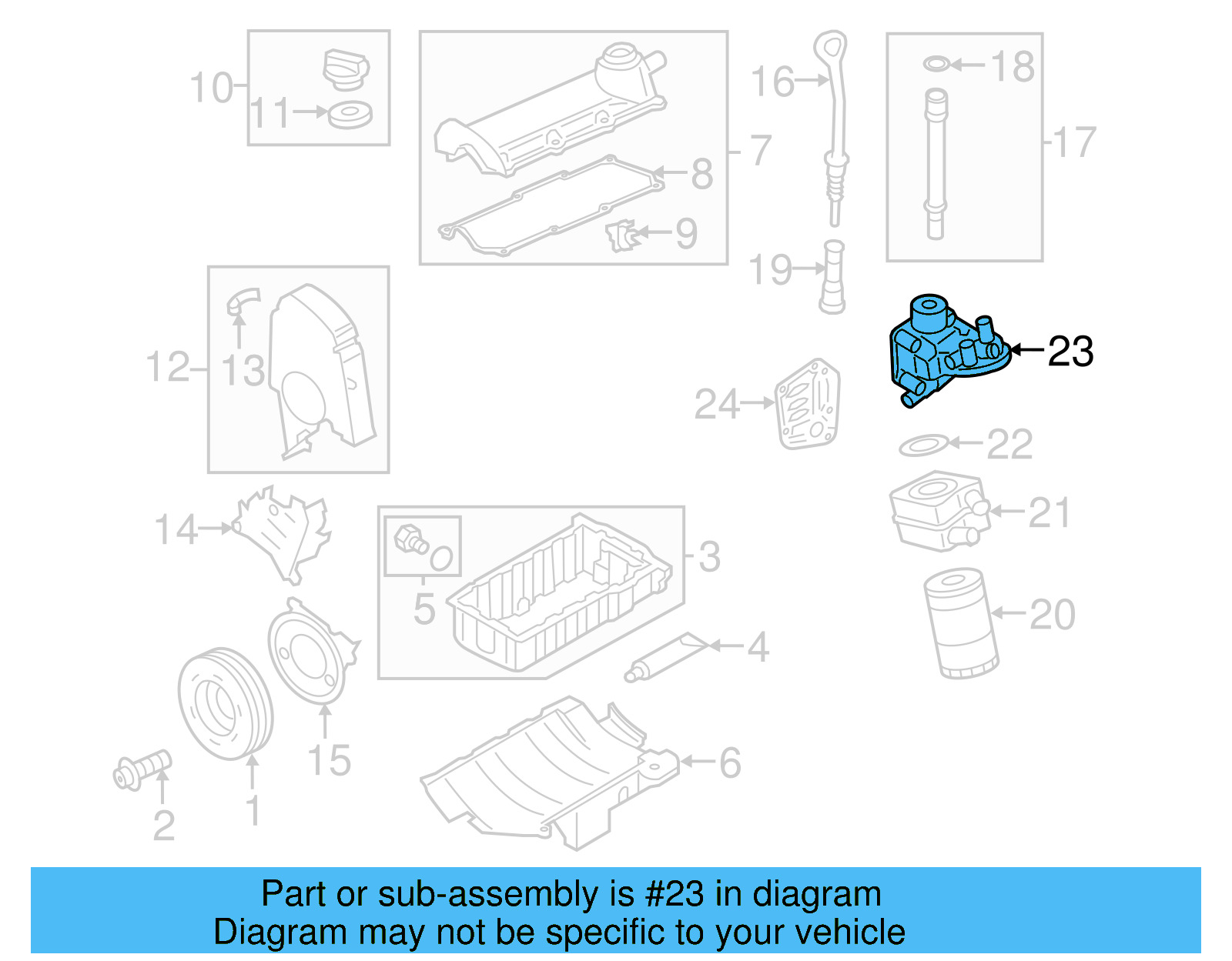 Engine Oil Filter Adapter 06A-115-405-CC - View 5