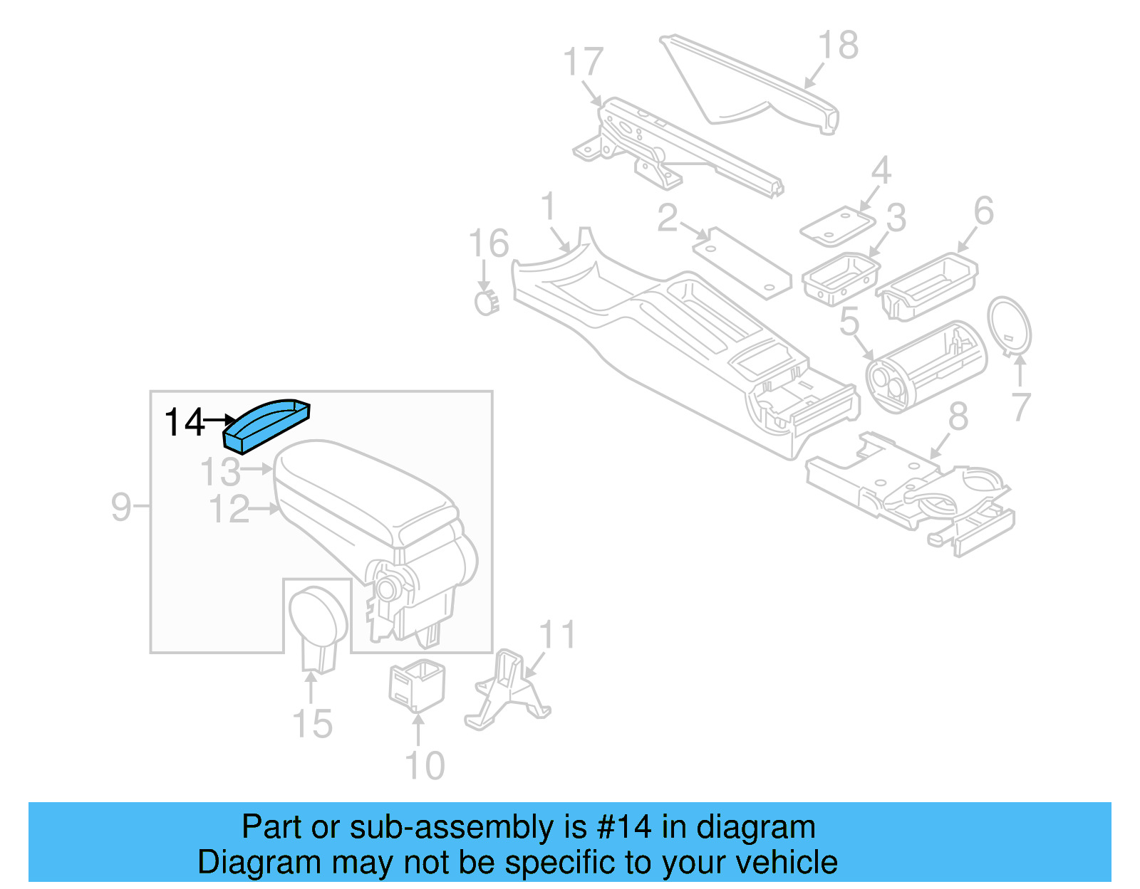 Release Handle 3B0-868-445-82V - View 26