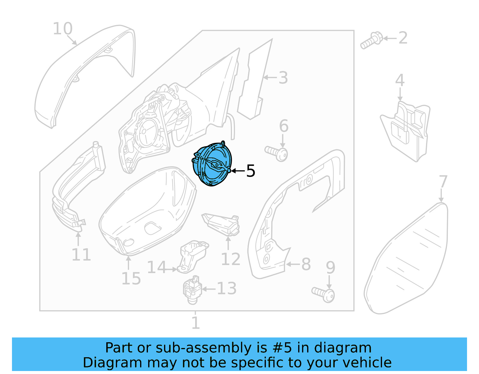 Door Mirror Drive Motor 3G0-959-578-B - View 8