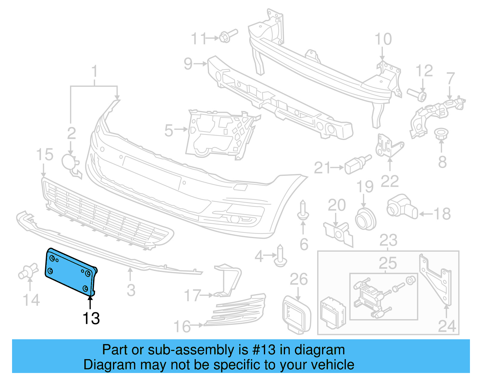 License Bracket 5GM-807-287-B-9B9 - View 5