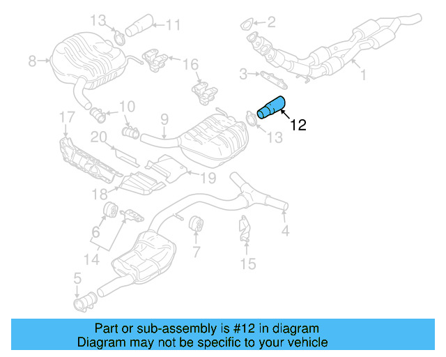 Tail Pipe Extension 3C0-253-683-N