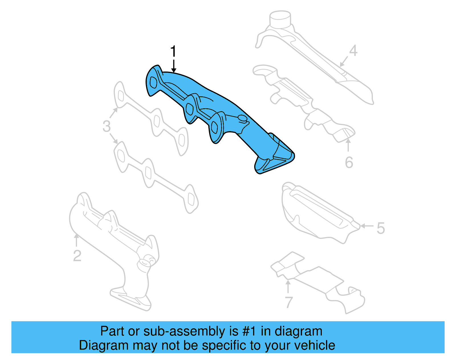 Exhaust Manifold 078-253-032-BA - View 11