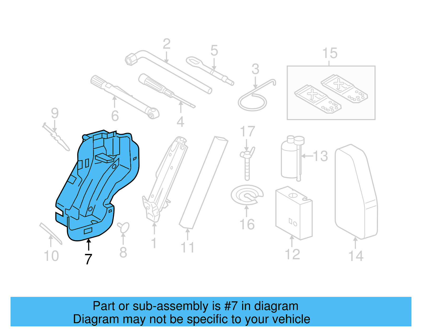 Tool Compartment 5N0-012-115-C - View 6