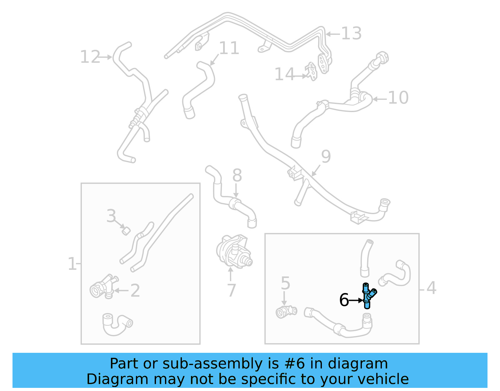 Lower Hose T 5Q0-121-087-L - View 10