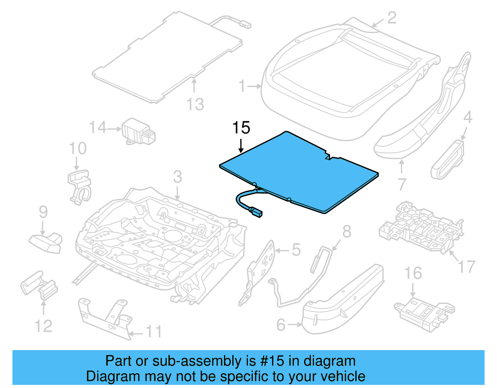 Occupant Sensor 5C5-959-337-A - View 6
