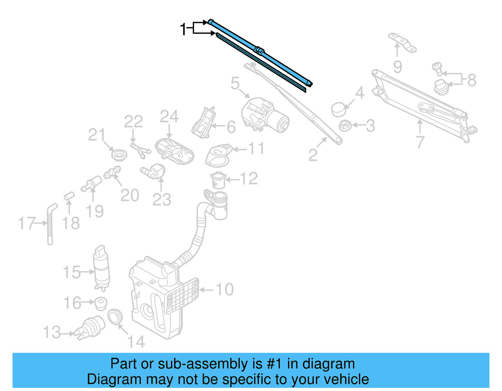 Wiper Blade 1Q2998002 - View 4
