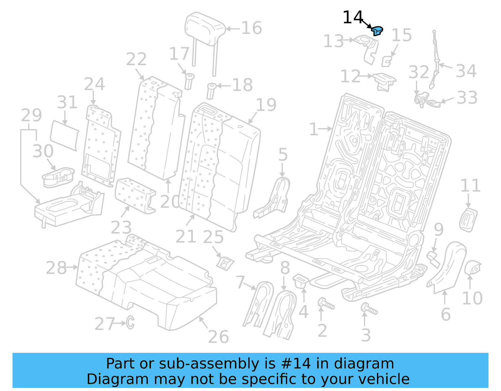 Cover Molding Button 565-885-695-82V - View 6
