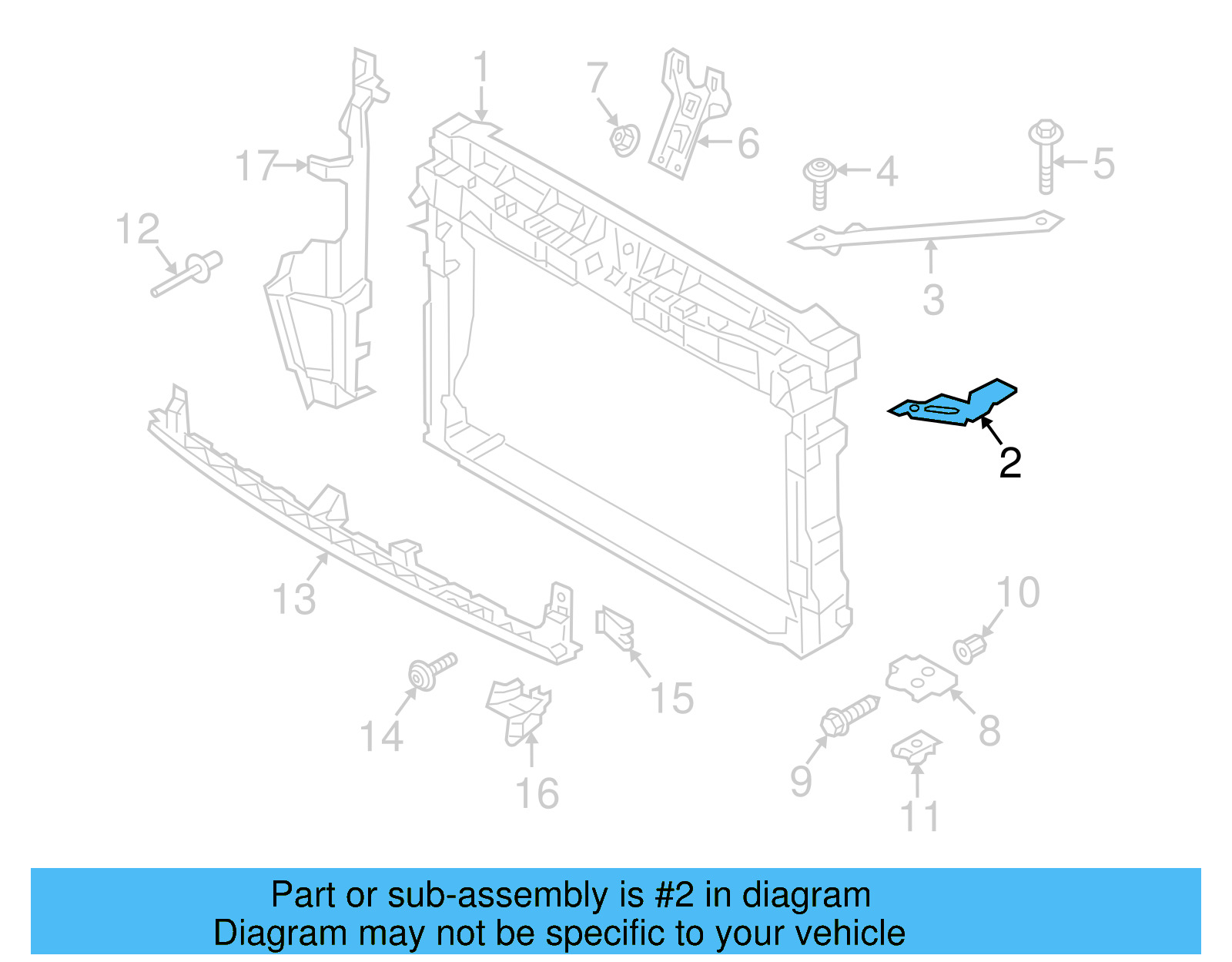 Headlamp Bracket 5G0-804-593-A