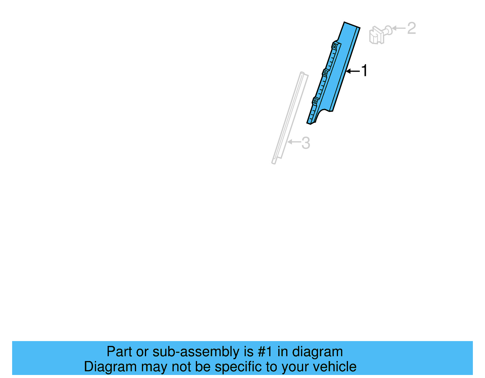 Frame Molding 5G3-837-901-C-041 - View 6