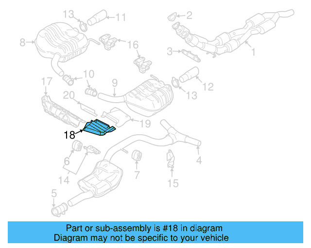 Heat Shield 3C8-825-716-A - View 5