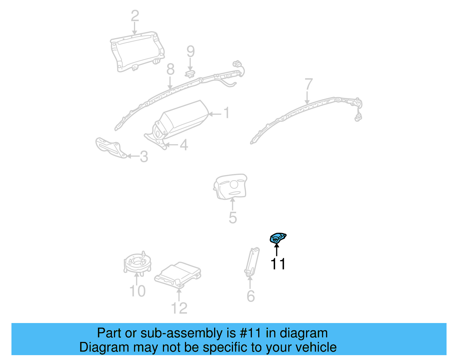 Side Impact Sens 6Q0-909-606-K-004 - View 7