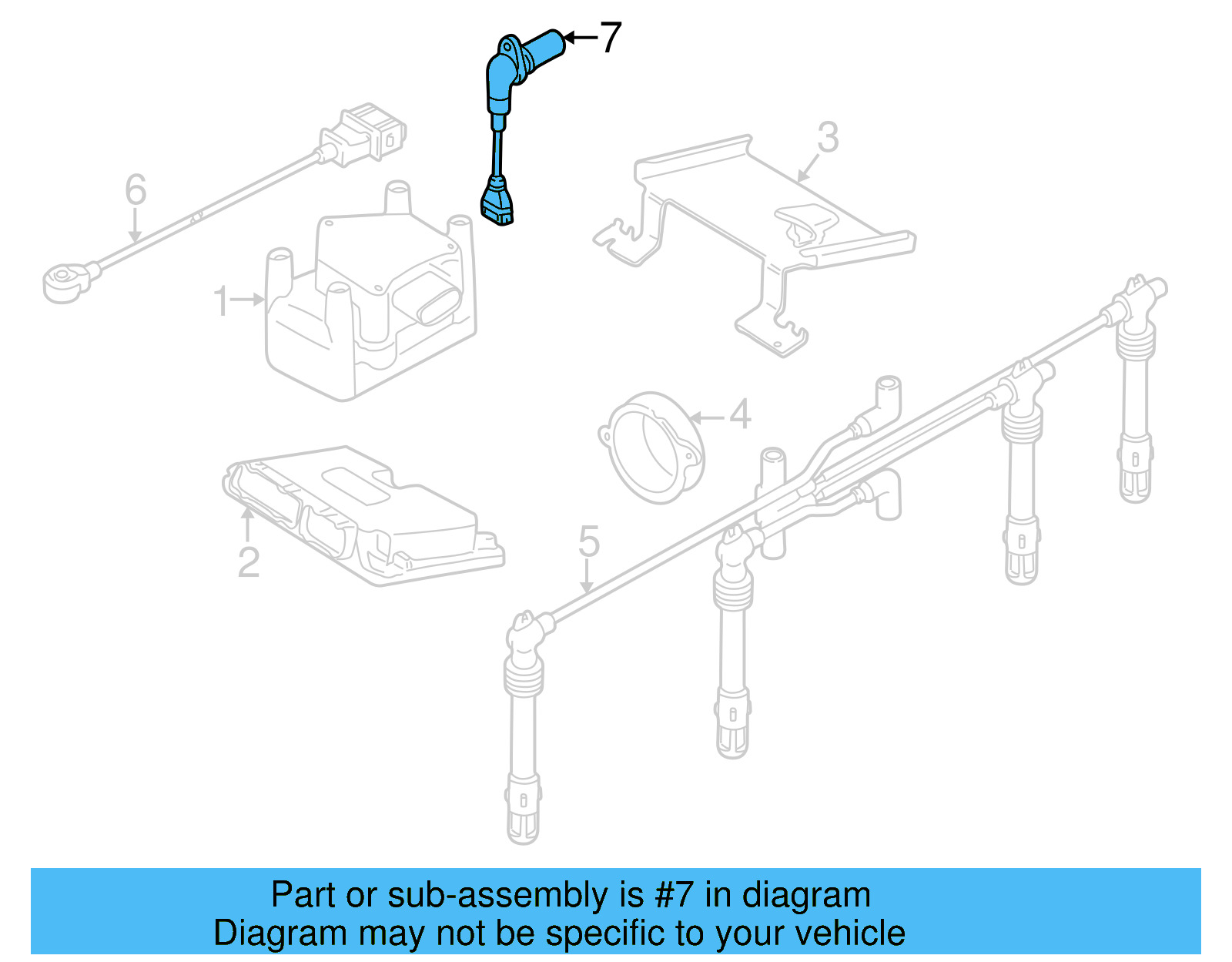 Crankshaft Position Sensor 038-957-147-F - View 19