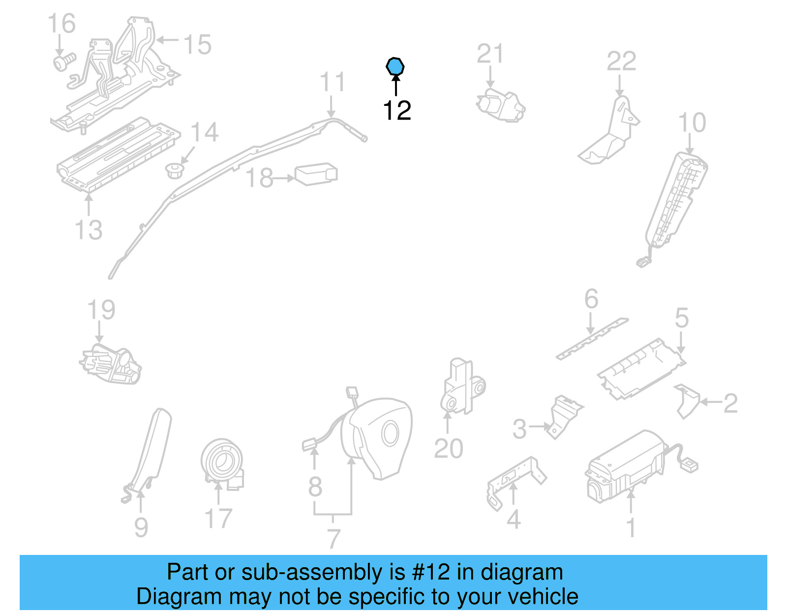 Head Air Bag Cap 1J0-971-254-B - View 14