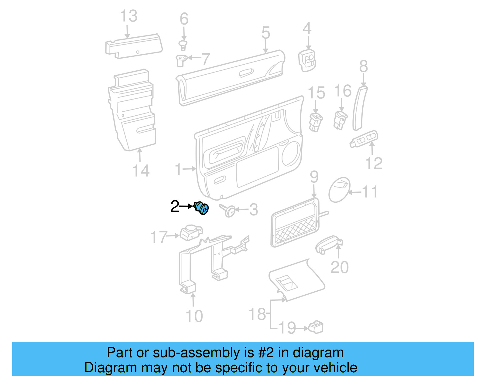 Door Trim Panel Clip 1C0-868-243 - View 23