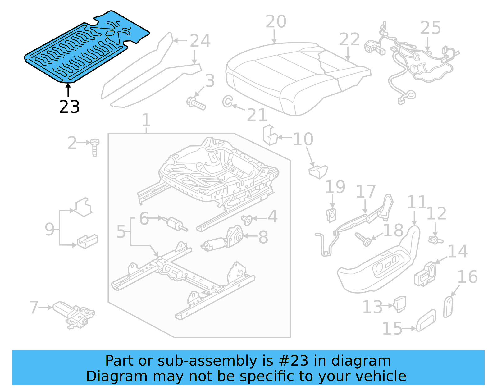 Seat Cushion Heater 5NN-963-556-B - View 3