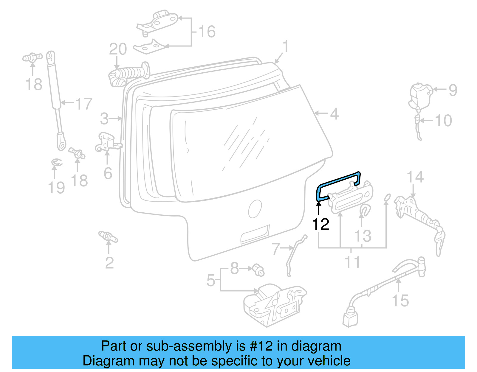 Handle Gasket 1J6-827-634 - View 7