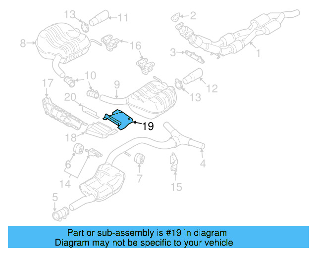Heat Shield 3C0-825-711 - View 3