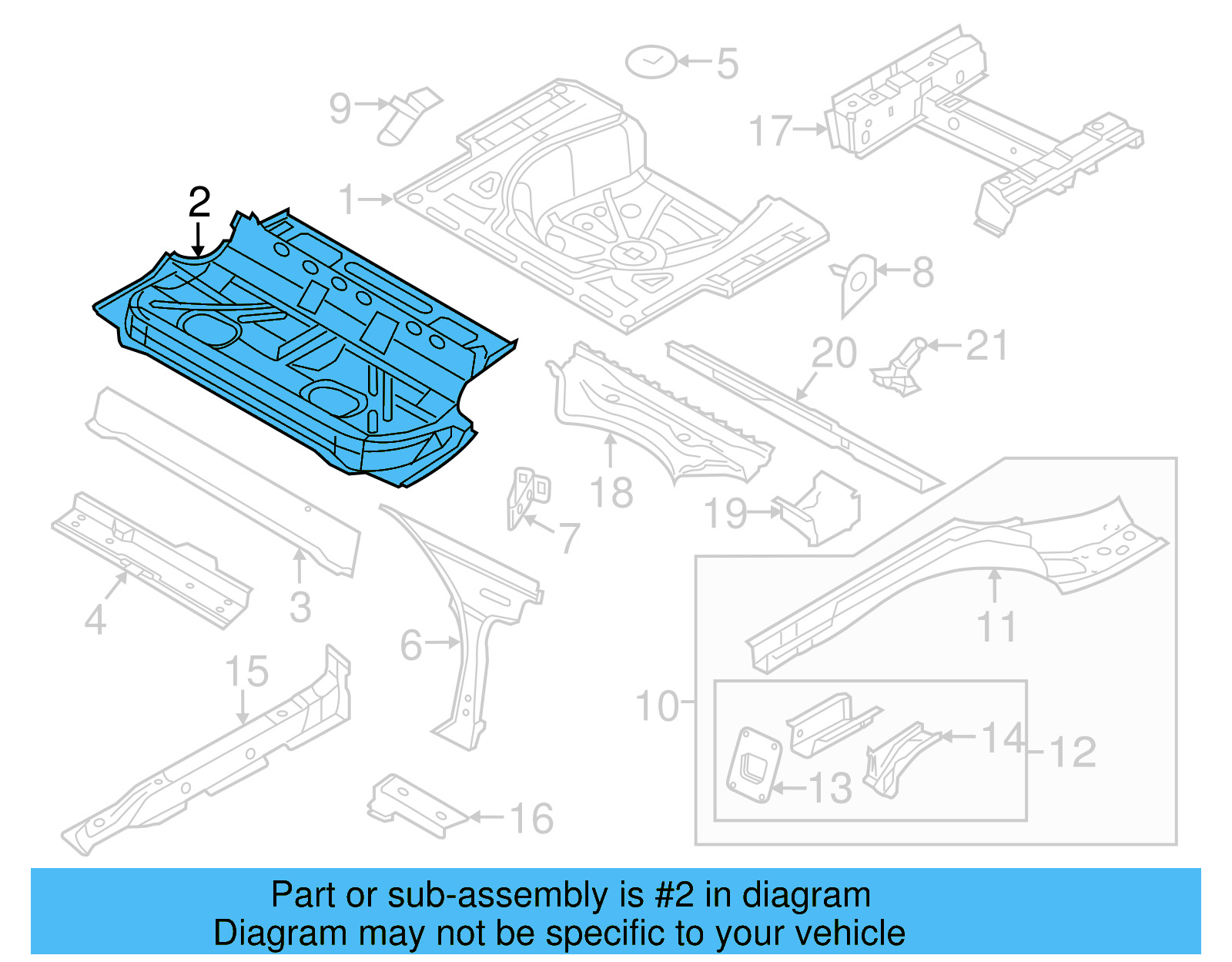 Floor Pan 5C6-813-111-A - View 4