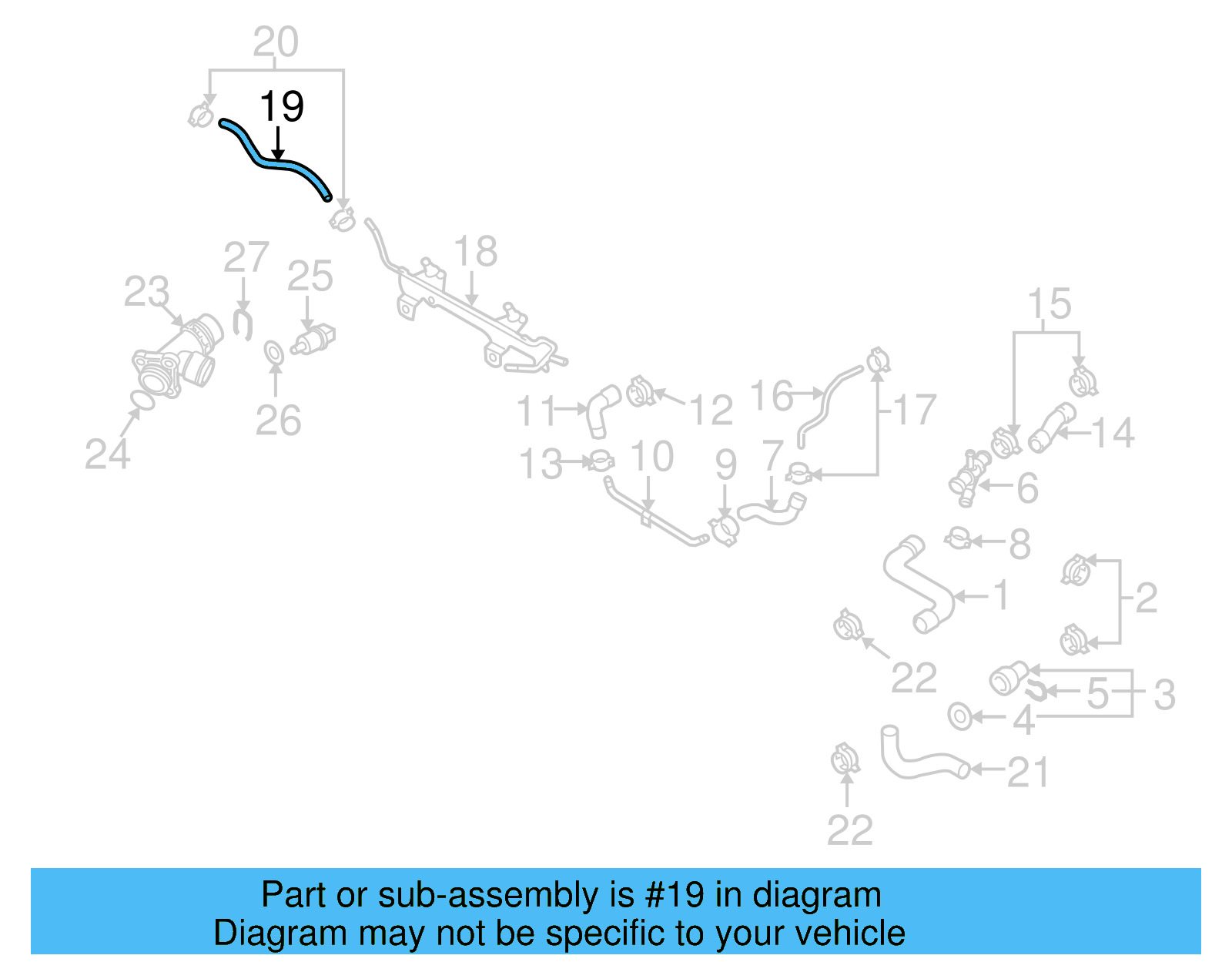 Engine Coolant Pipe 1K0-121-447-BA - View 16