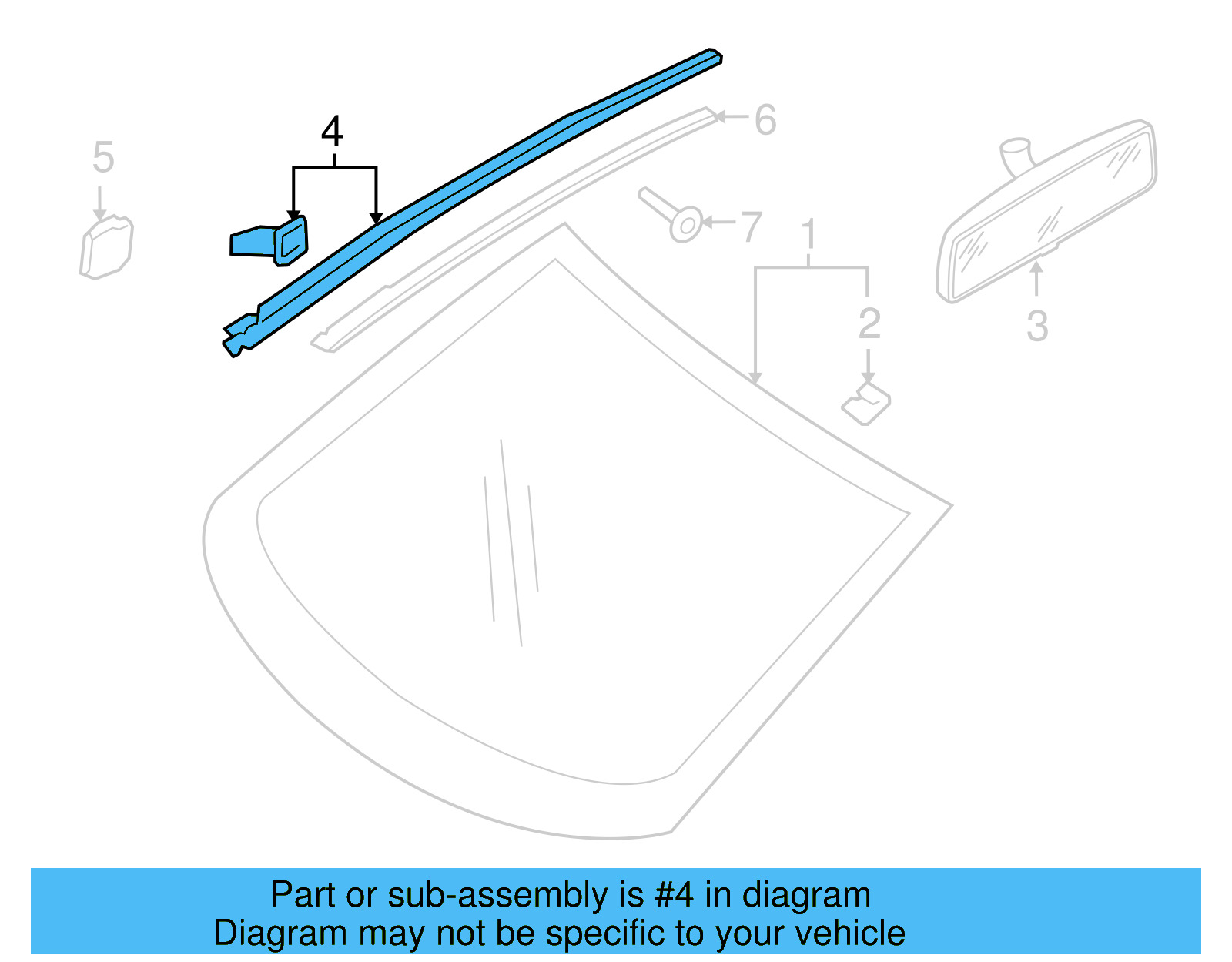 Molding 1K0-854-319-G-5AP - View 5