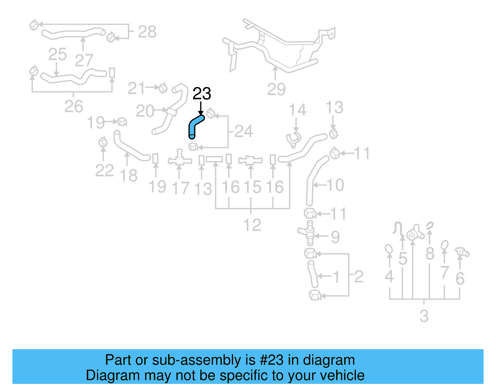 Outlet Hose 1K0-121-096-AL - View 7