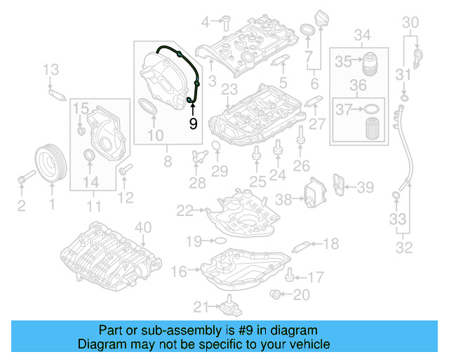 Outer Timing Cover Seal 06H-103-483-D - View 34