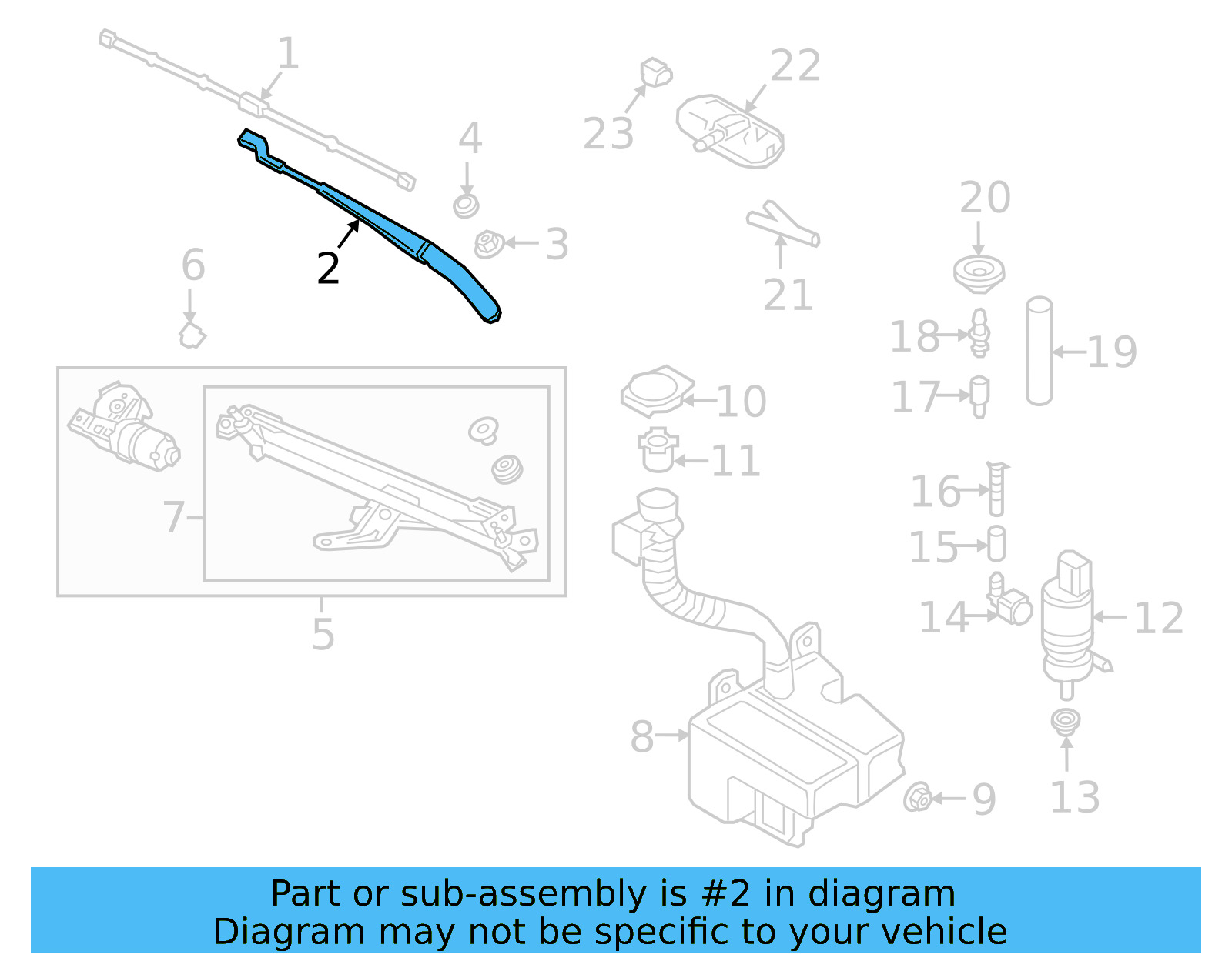 Wiper Arm 17B-955-410 - View 4