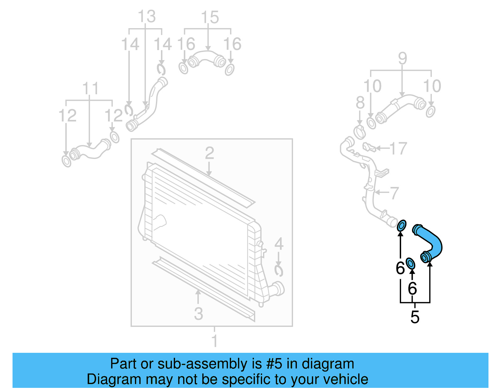 Pressure Hose 3C0-145-832-M - View 7