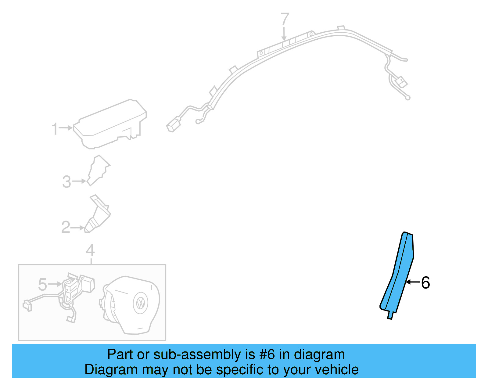 Side Impact Inflator Module 5C0-880-242-D - View 7