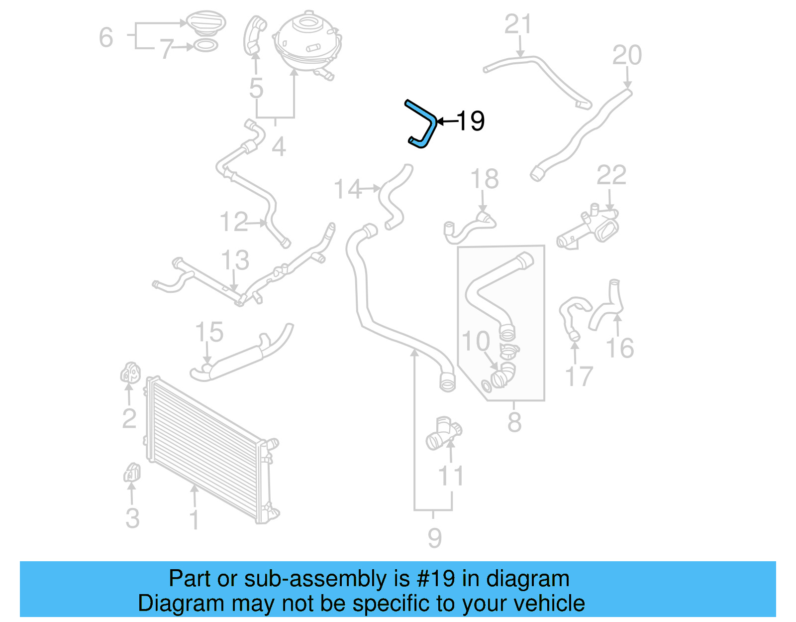 Hose 1C0-121-447-J - View 4