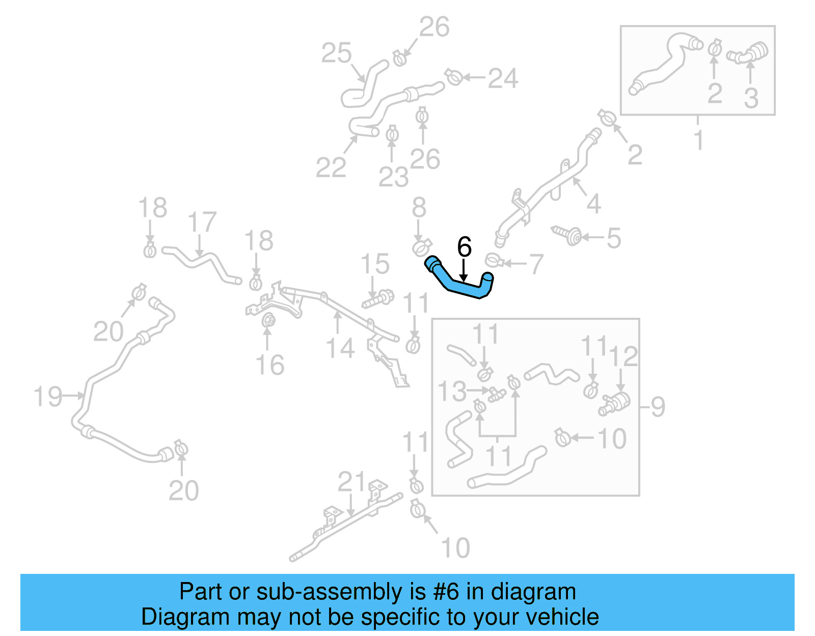 Inlet Hose 3C0-121-073-AE - View 14