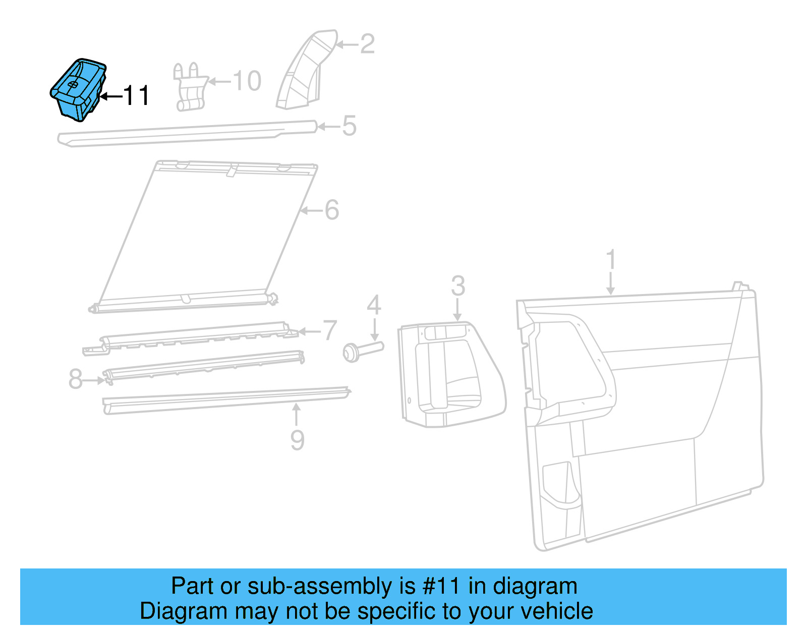 Window Switch 7B0-959-859-E - View 5