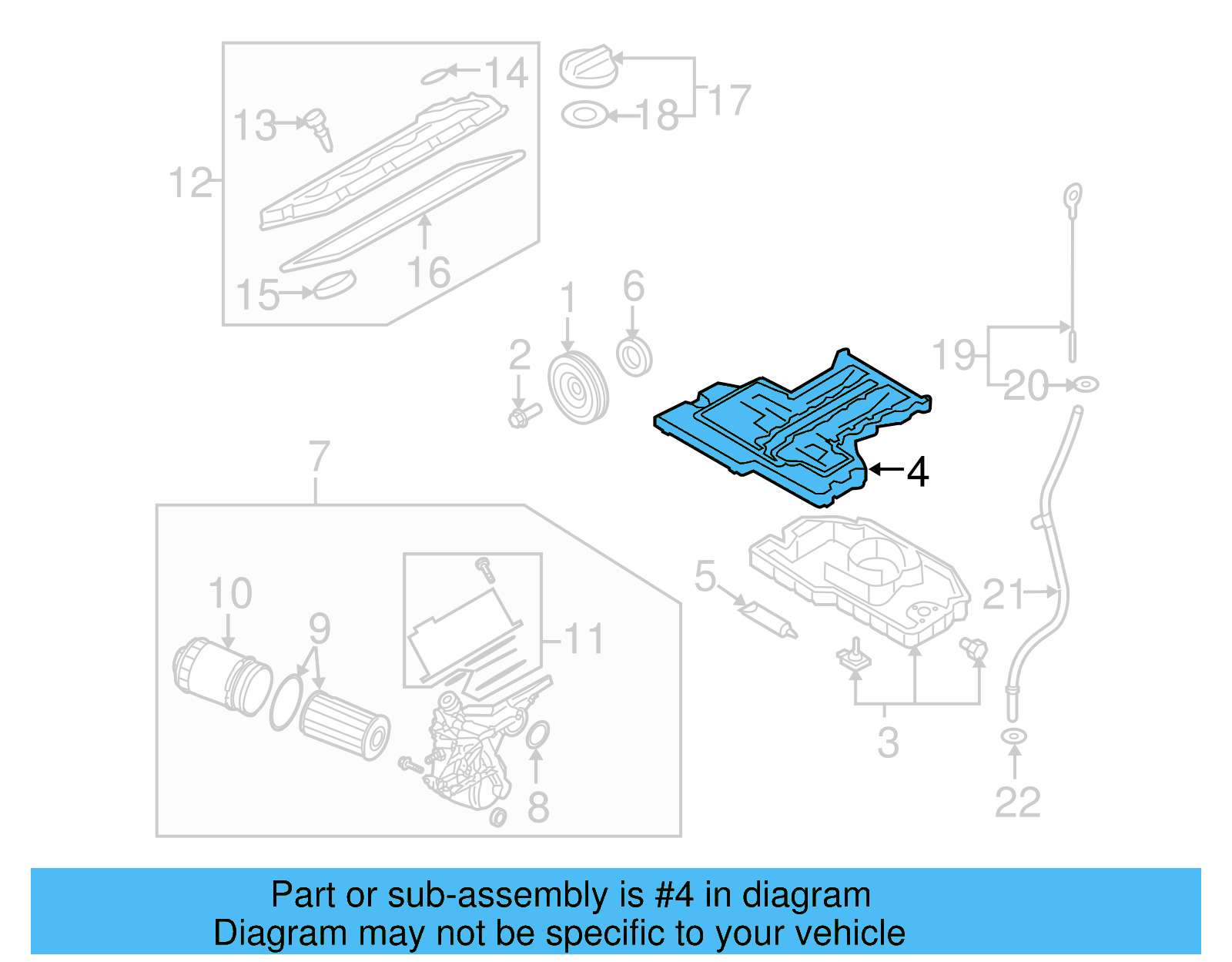 Oil Pan 07C-103-803-K - View 4