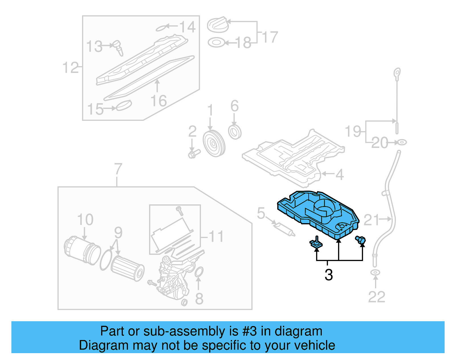 Oil Pan 07C-103-800-AN - View 4