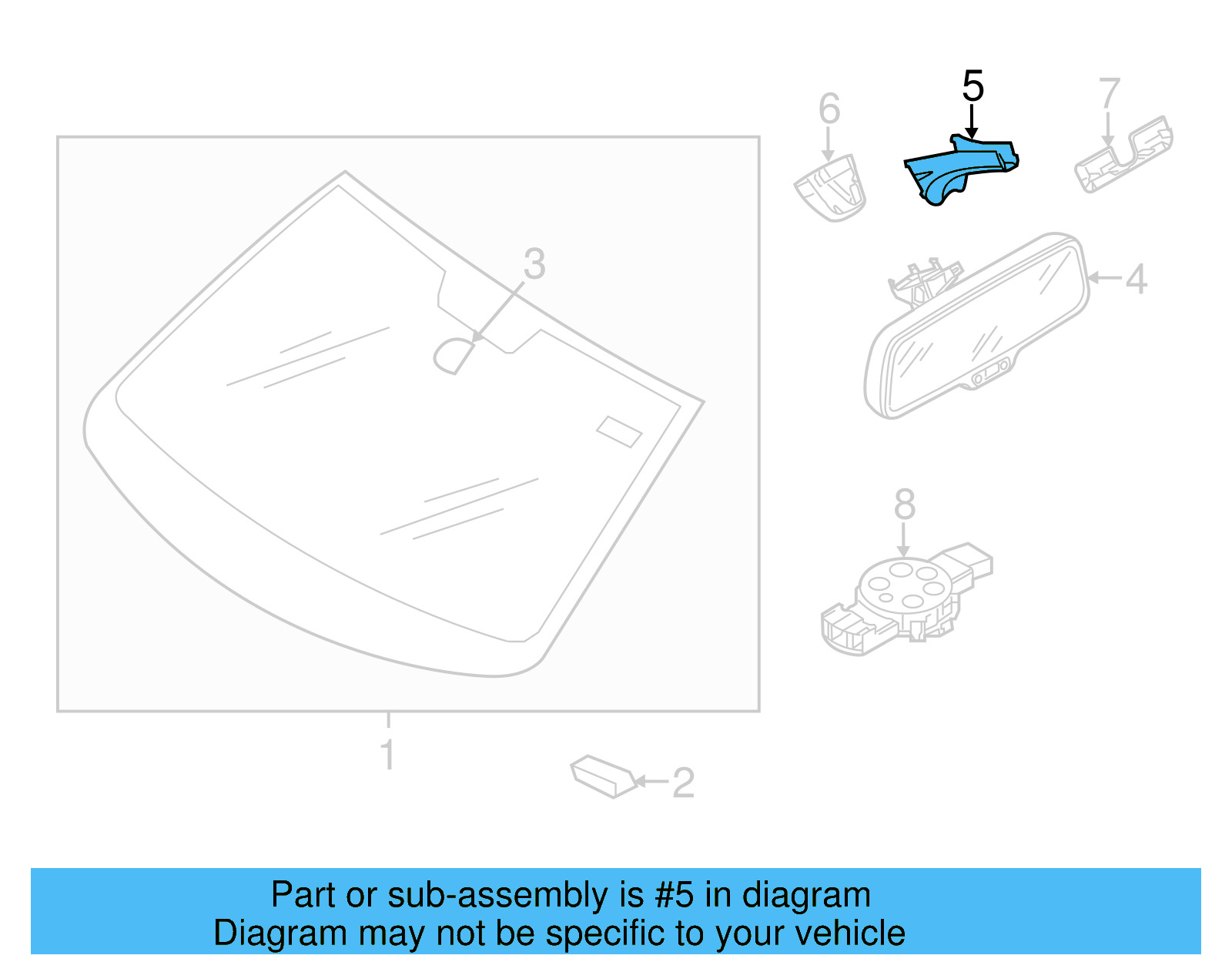 Upper Cap 3C8-857-593-B-9B9 - View 9