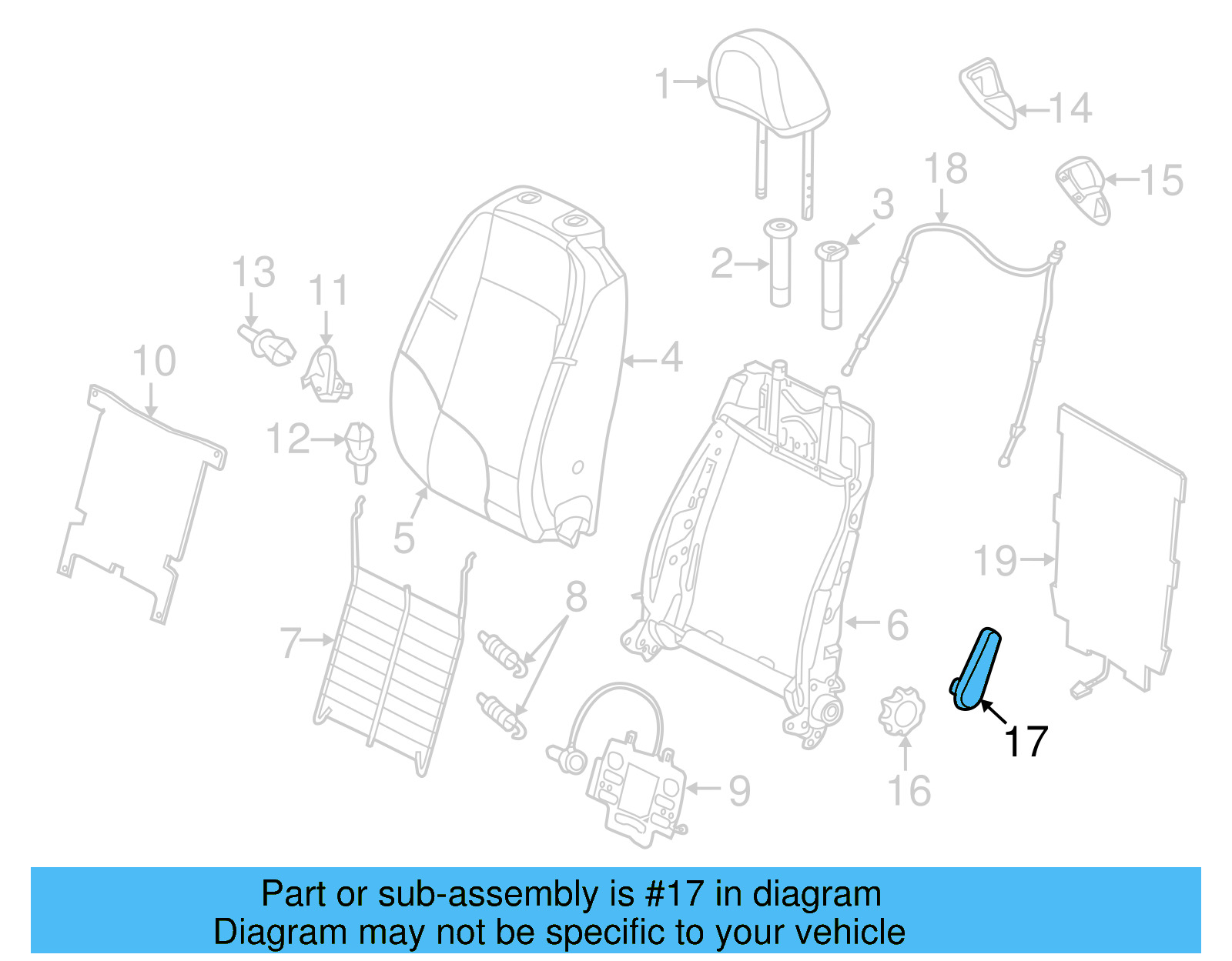 Lever 5C6-881-236-PX7 - View 14