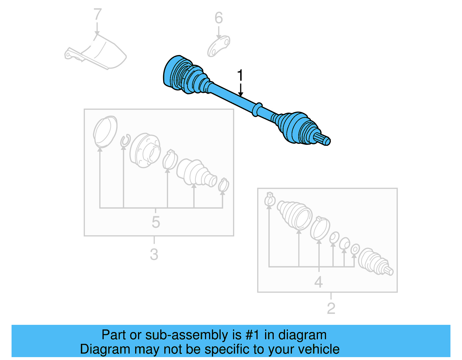 Axle Assembly 5K0-407-272-D - View 2