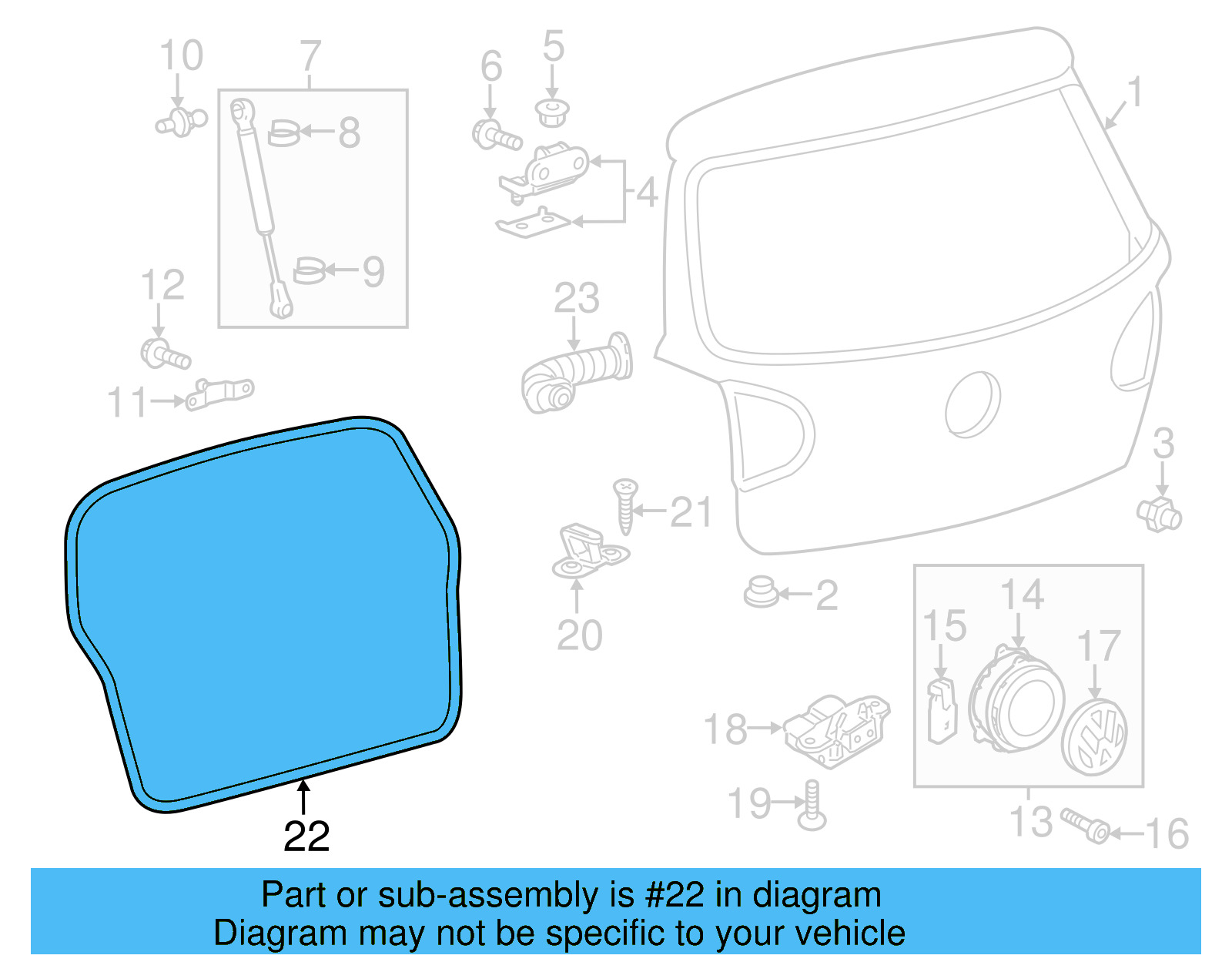 Weatherstrip 1K6-827-705-B-9B9 - View 12