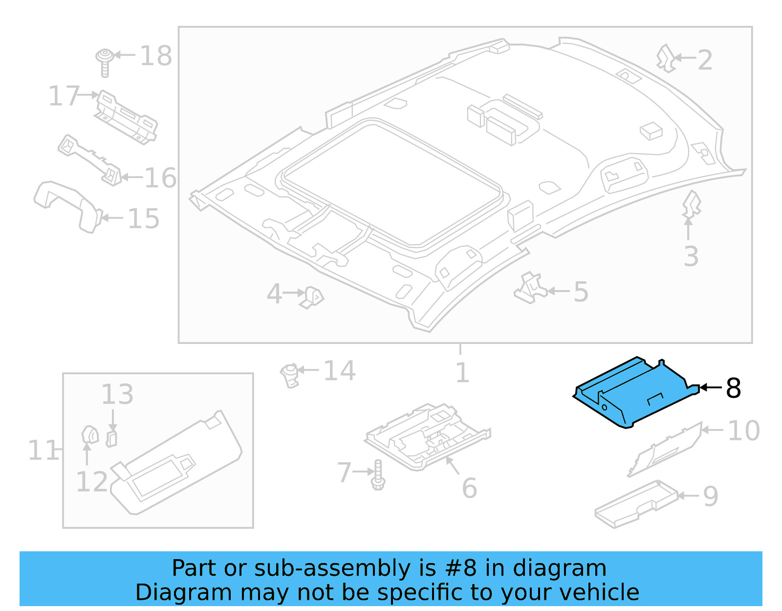Tray 5G0-868-837-A-3HS - View 4