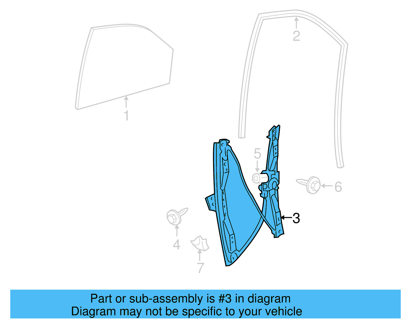 Window Regulator 7B0-837-461 - View 5