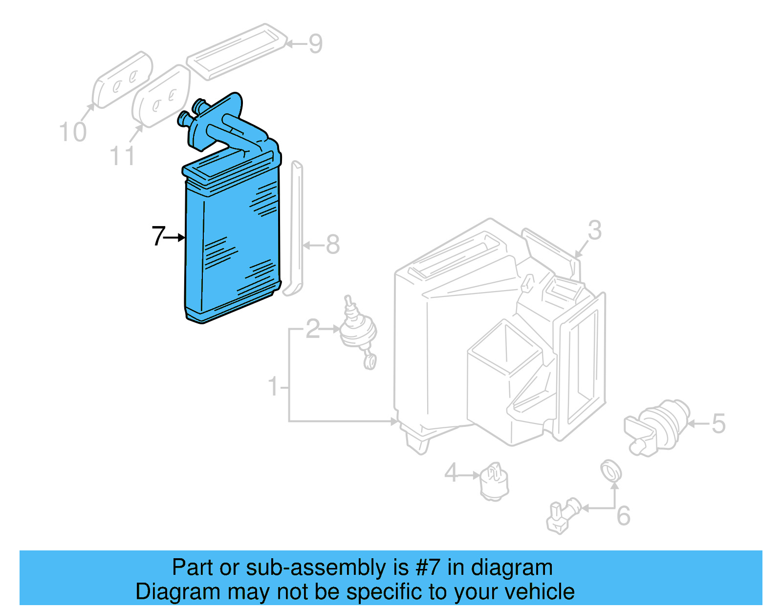 Heater Core 701-820-031 - View 9